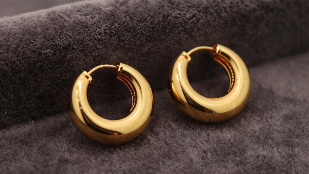chic timeless gold hoops