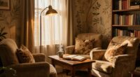 comfortable inviting reading space
