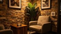 comfortable ventilated smoking area