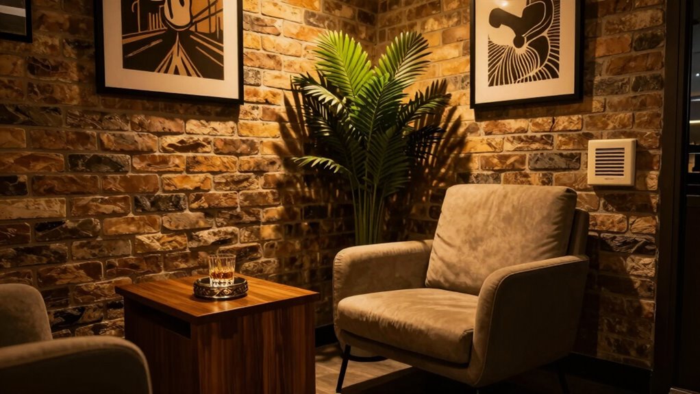 comfortable ventilated smoking area