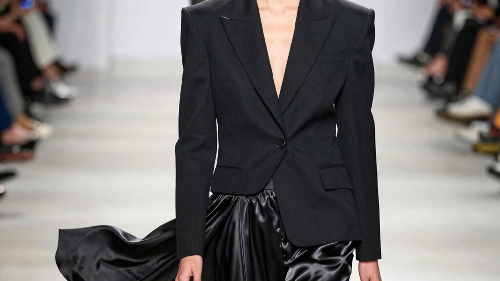 contrast outfits through shape