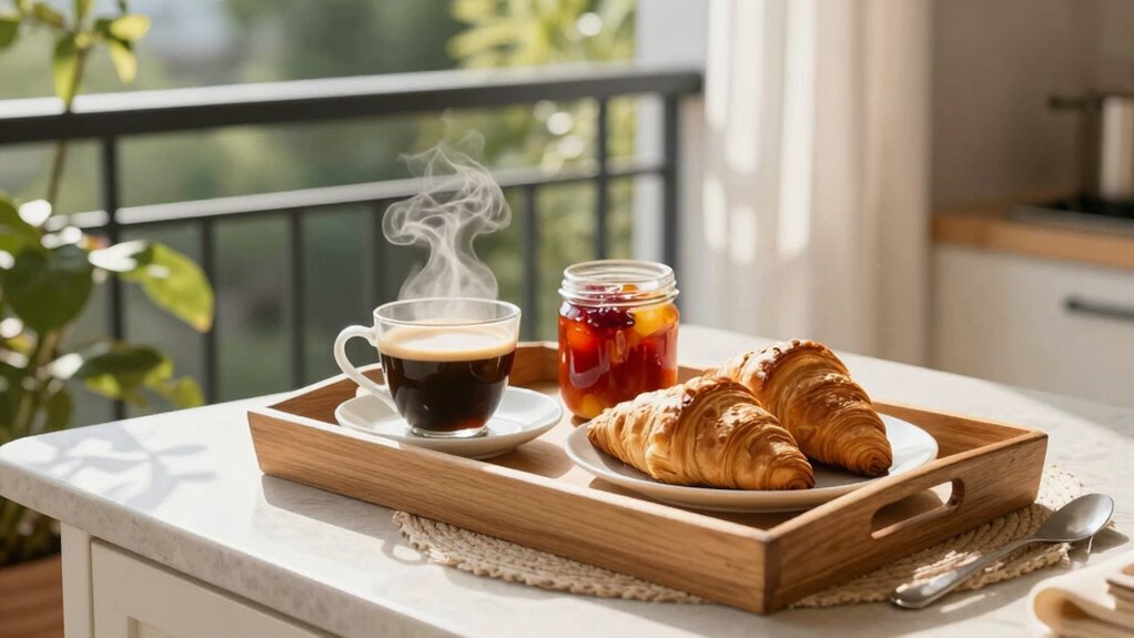 create a luxurious morning experience