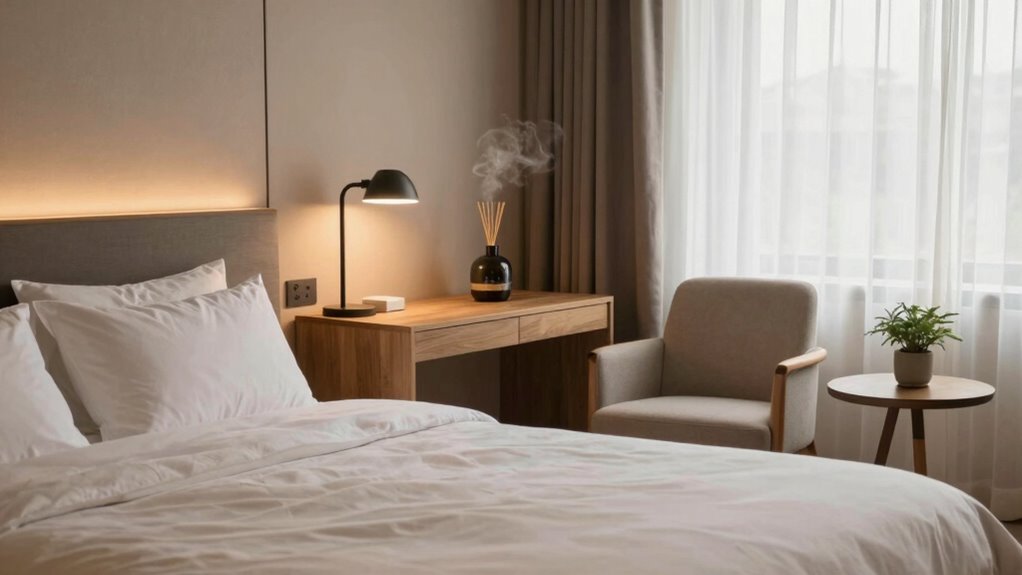 create a restful travel sleep environment