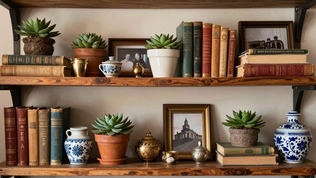 create a vintage styled display