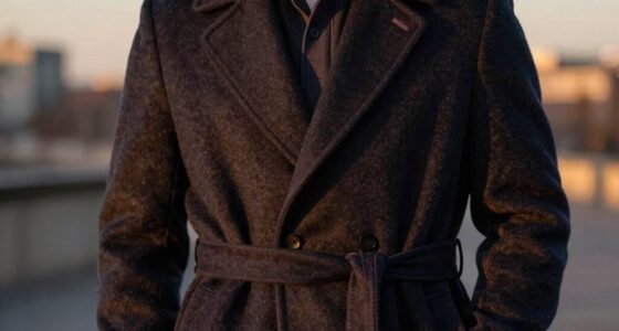 elegant coat enhances style