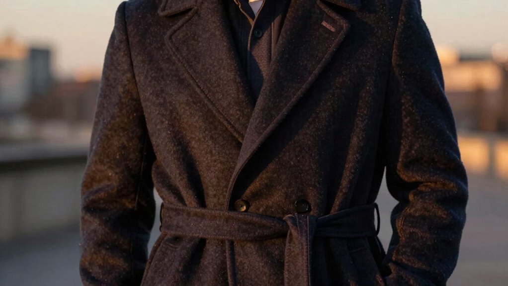 elegant coat enhances style