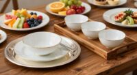 elegant serving piece selection