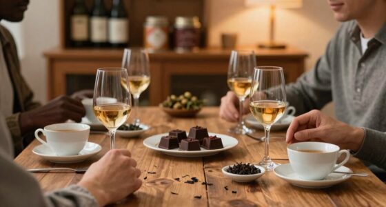 enjoying curated tasting experiences