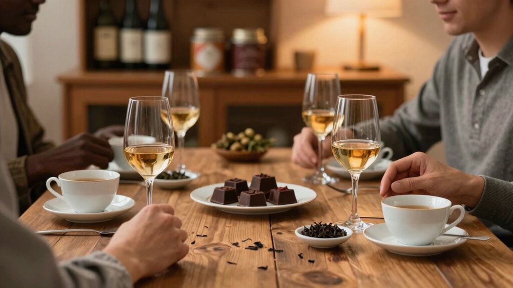 enjoying curated tasting experiences