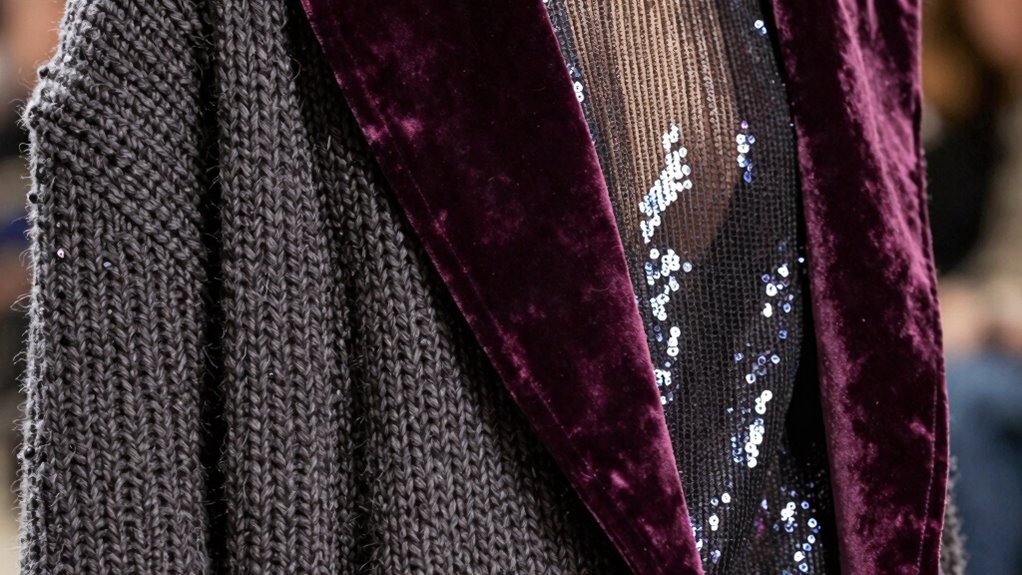 fashion emphasizing textures