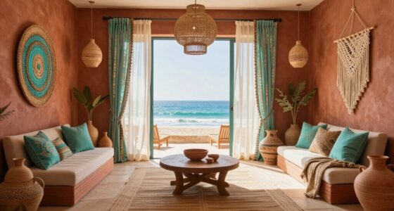 harmonious boho interior design