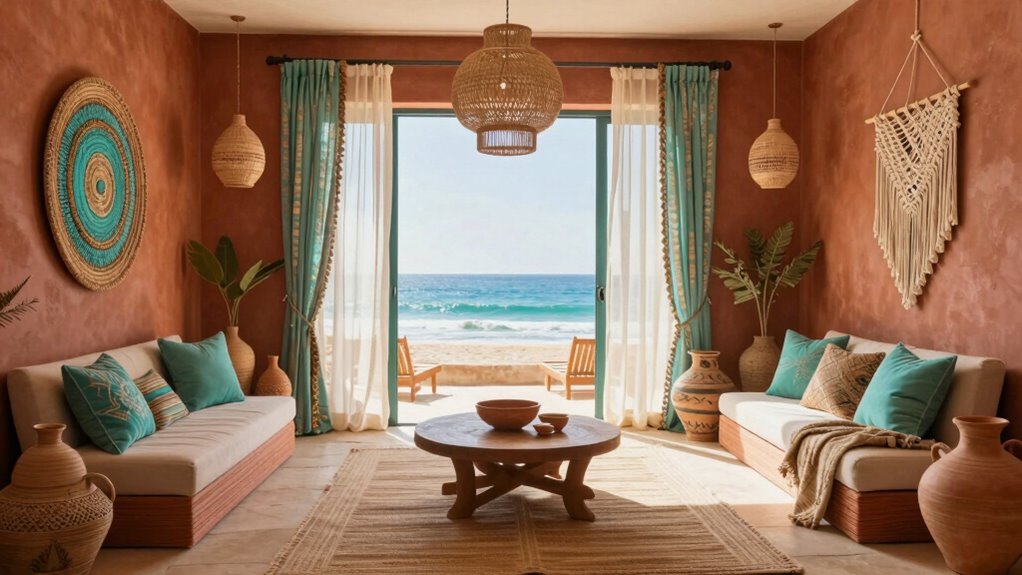 harmonious boho interior design
