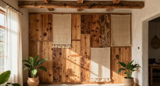 incorporating wood in boho