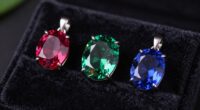intentional gemstone color selection