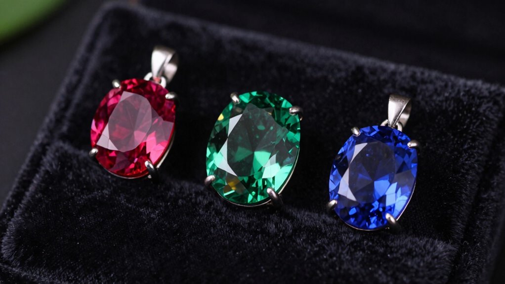 intentional gemstone color selection
