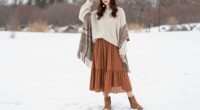 layered boho winter style
