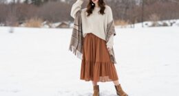 layered boho winter style