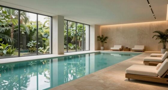 luxurious wellness pool retreat