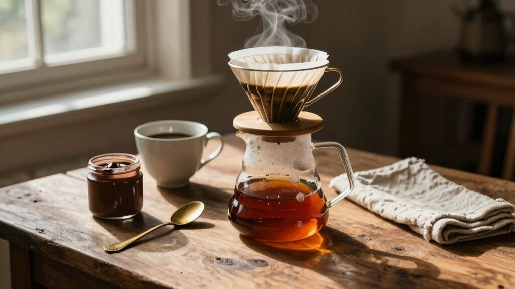 mindful artistic coffee ritual