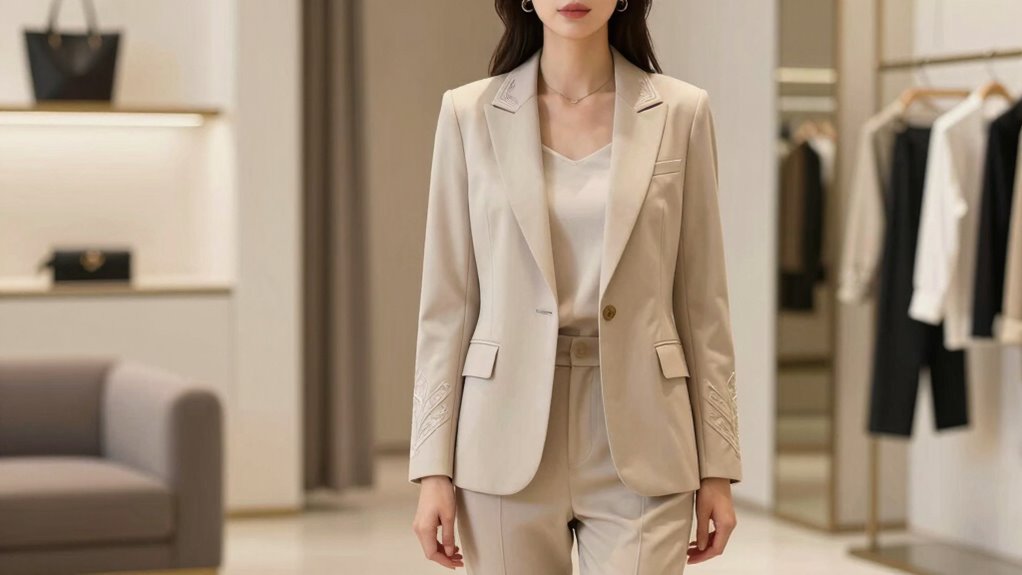 minimal embroidery modern styling