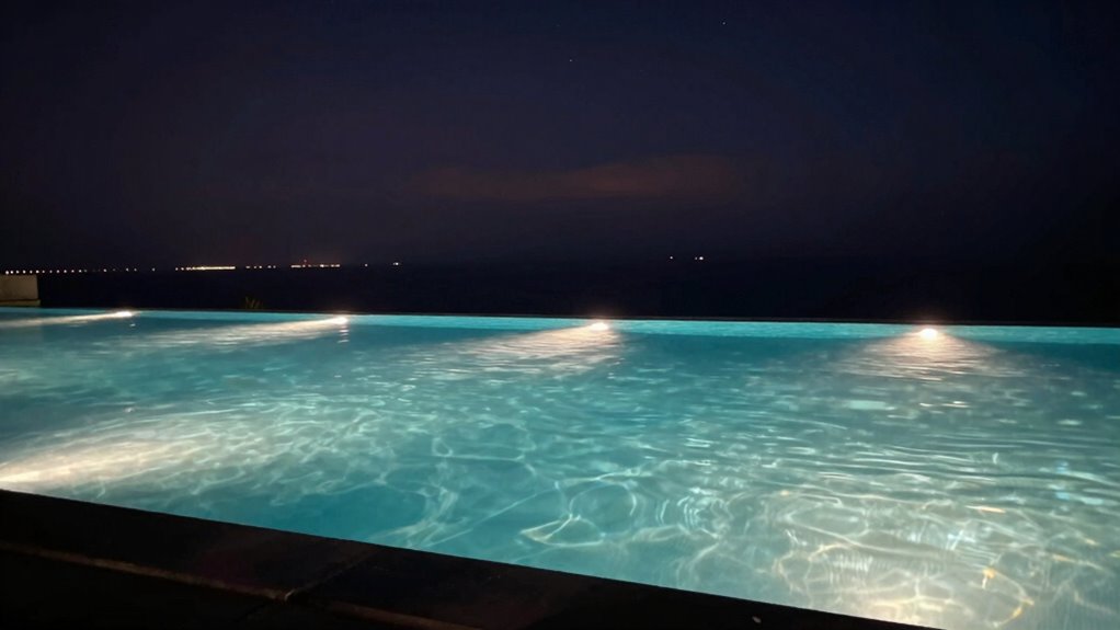 moonlit tranquil aquatic retreat