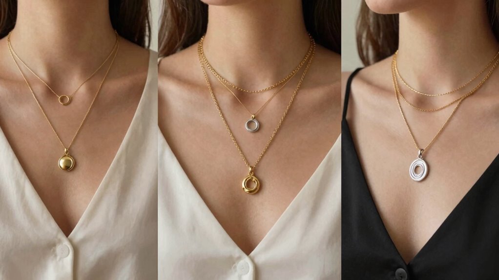 neckline jewelry styling