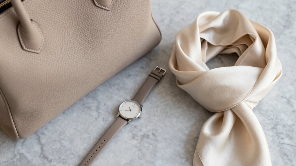 neutral accessories appear costly