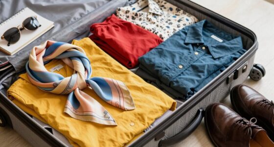 organized attractive travel packing