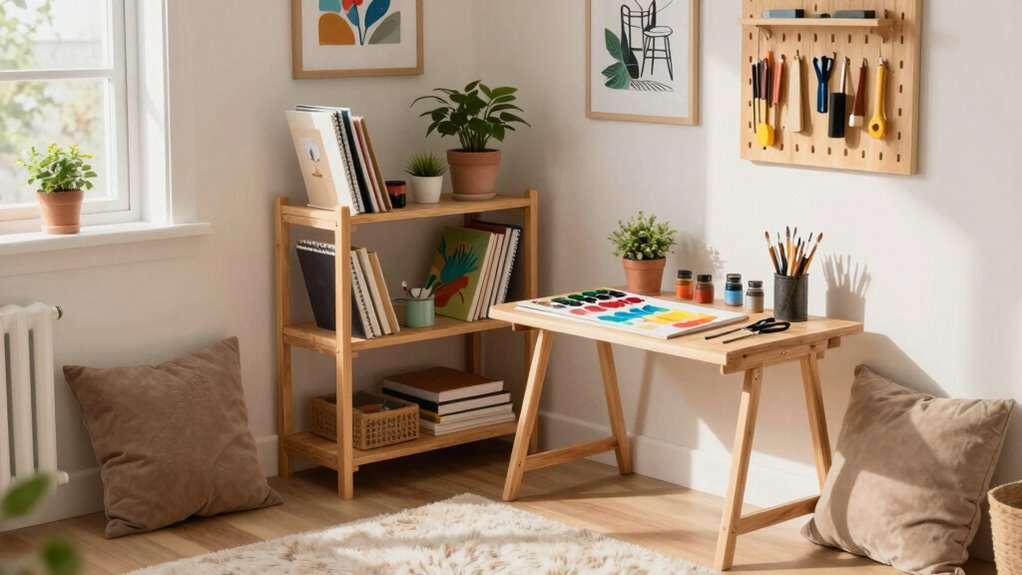organized inspiring hobby space