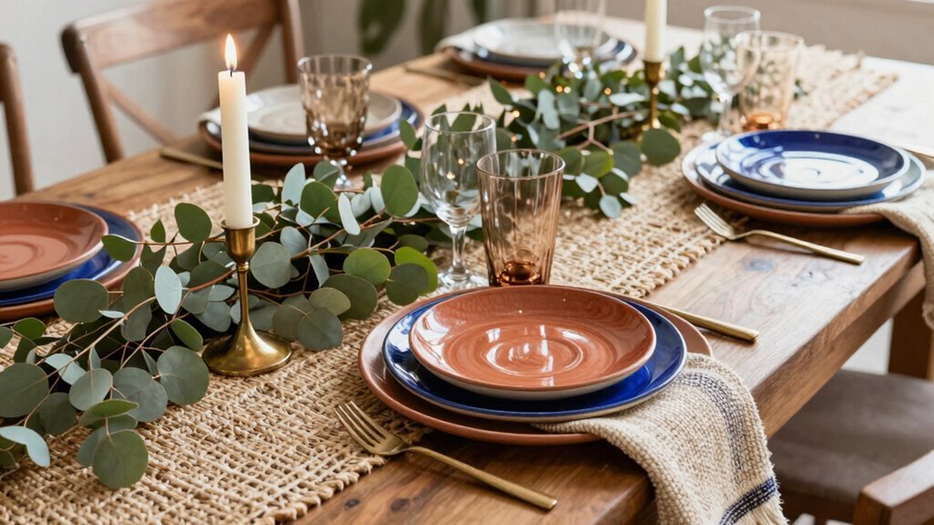 relaxed boho table decor