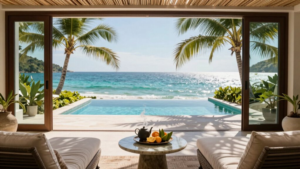 relaxed luxury travel routines