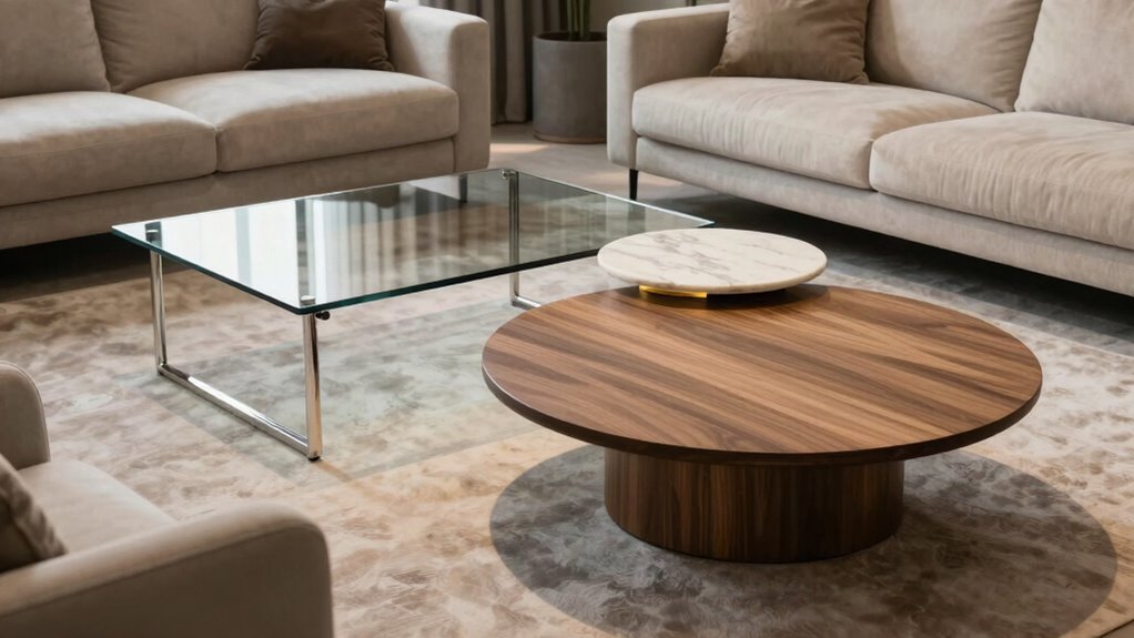 selecting table shape options