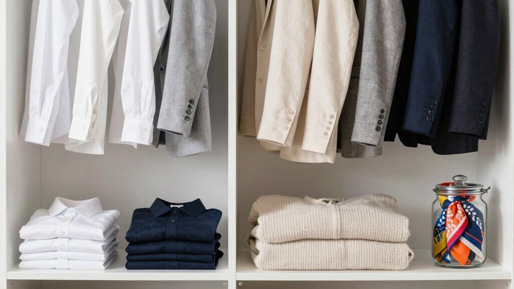 streamlining wardrobe for clarity