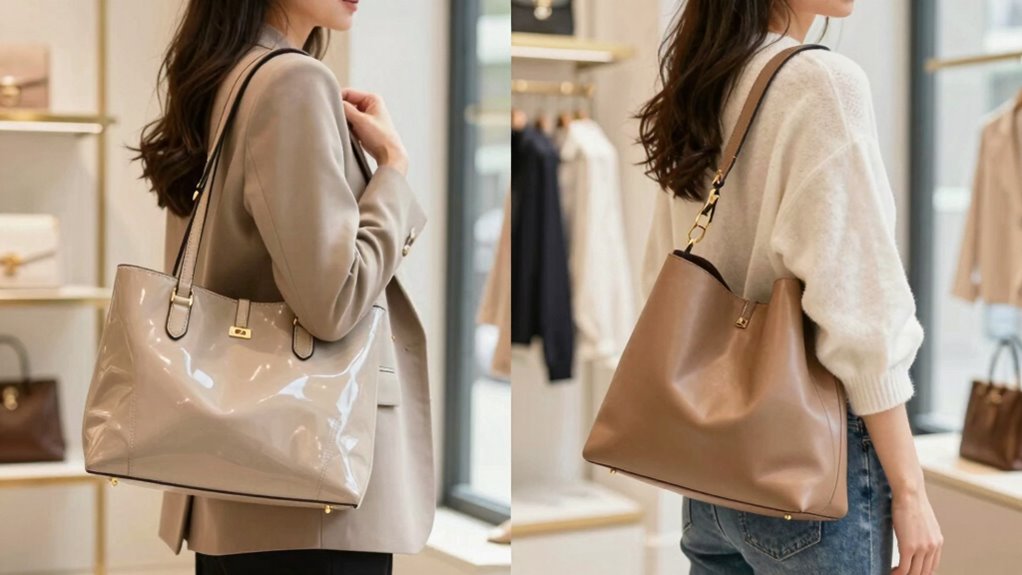 structured versus relaxed accessories
