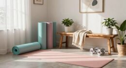 stylish inviting workout space