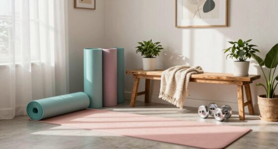 stylish inviting workout space