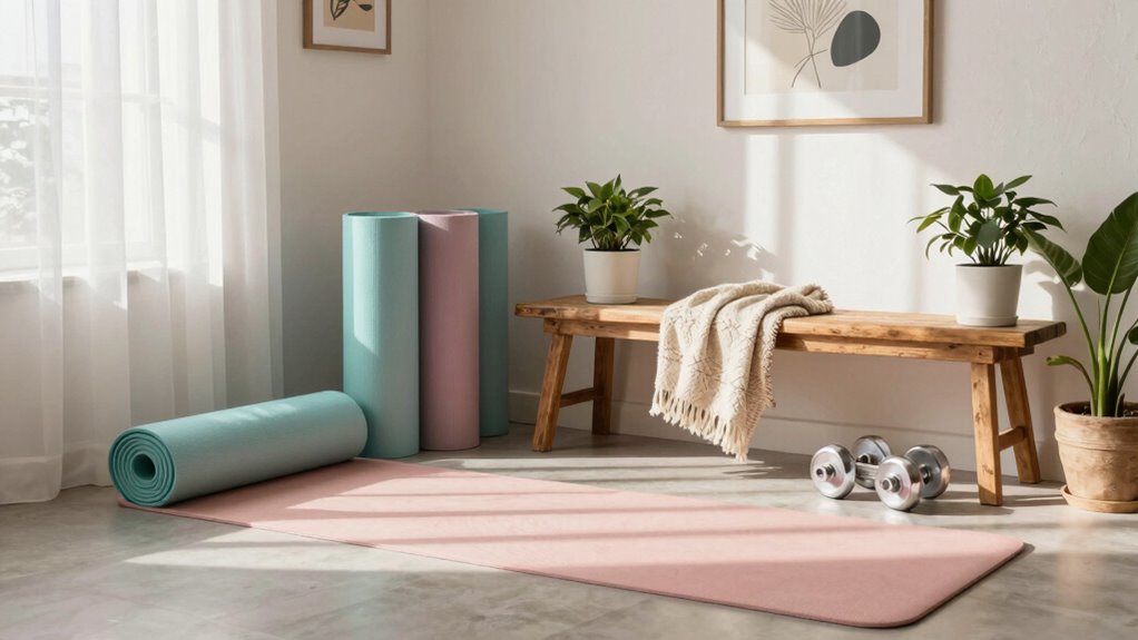 stylish inviting workout space