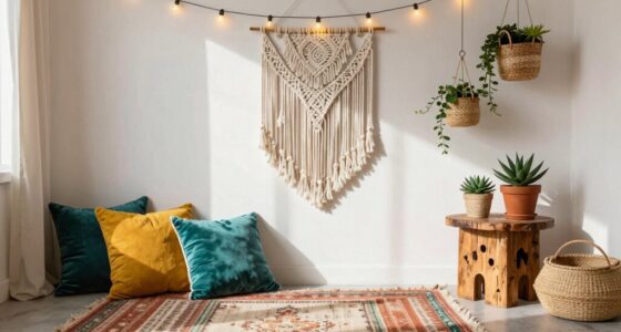 temporary vibrant boho style