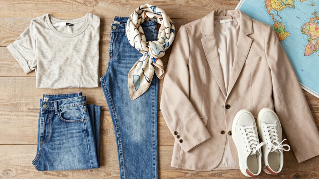 travel wardrobe with personal style