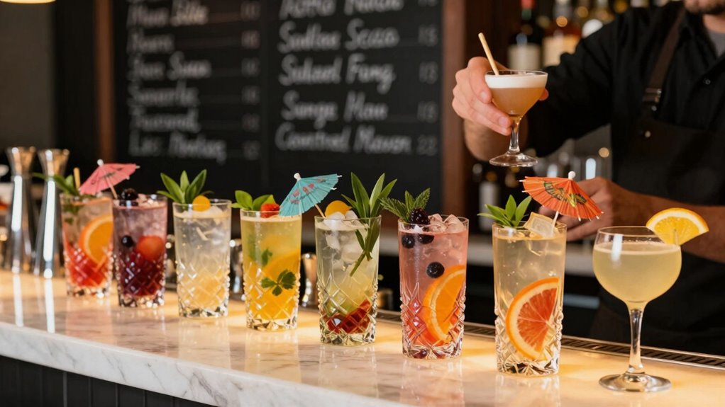 visually appealing signature cocktails