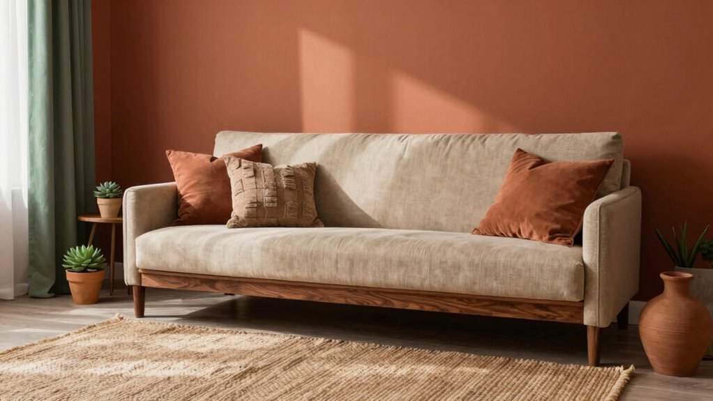 warm natural textured palette