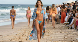 Australian Swimmer Who Crashed Beach Fashion Show Becomes the Star