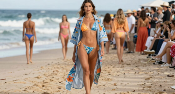 Australian Swimmer Who Crashed Beach Fashion Show Becomes the Star