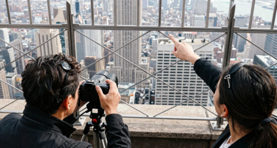 Couple On Empire State Building