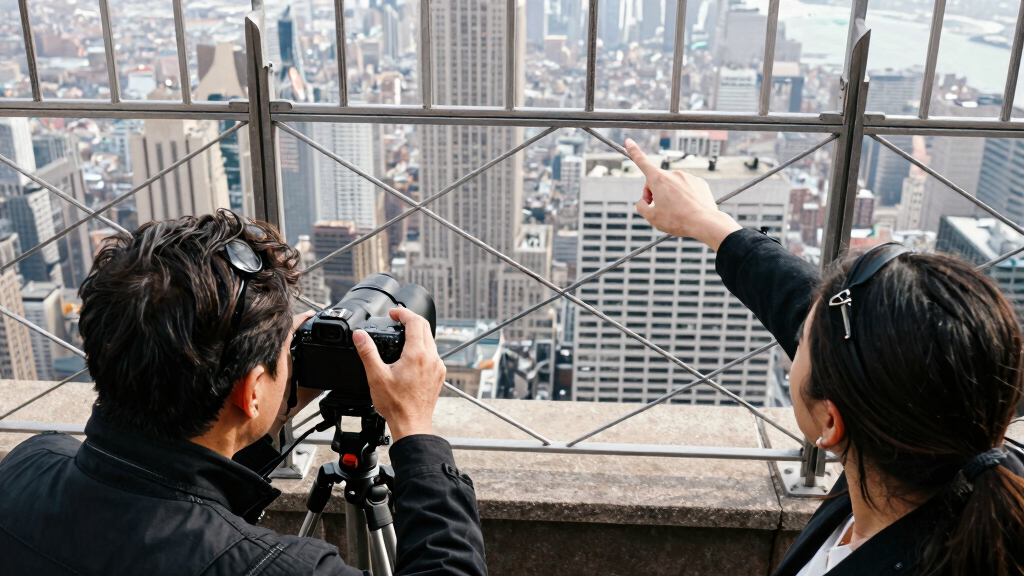 Couple On Empire State Building