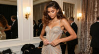 Zendaya Is Goddess-Like in This Sculpted, Beaded, Fantastic Schiaparelli Gown