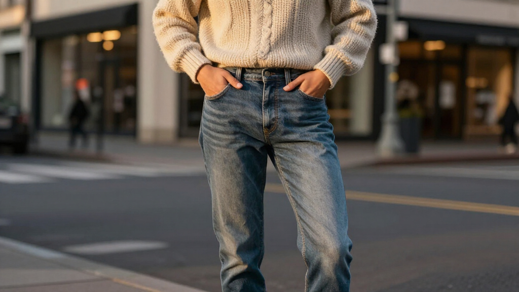 Instead Of T-Shirts And Tanks, This Jumper Trend Makes Stove-Pipe Jeans Look Chicest