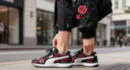 Noir Kei Ninomiya Covers The PUMA Speedcat In Romantic Roses