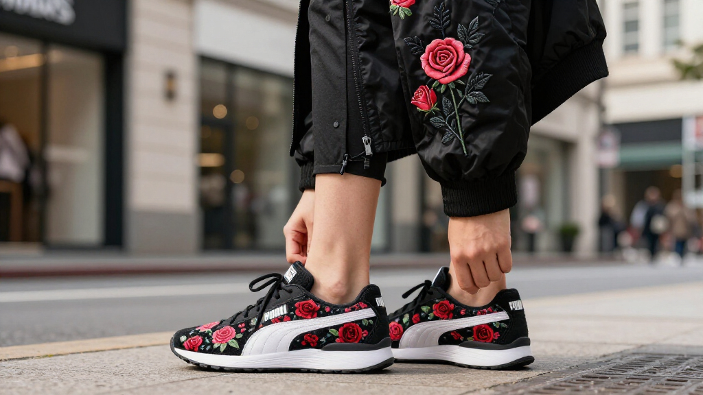 Noir Kei Ninomiya Covers The PUMA Speedcat In Romantic Roses