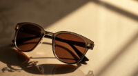 Carolina Herrera Teal & Brown Sunglasses: The First Fall Evening Out